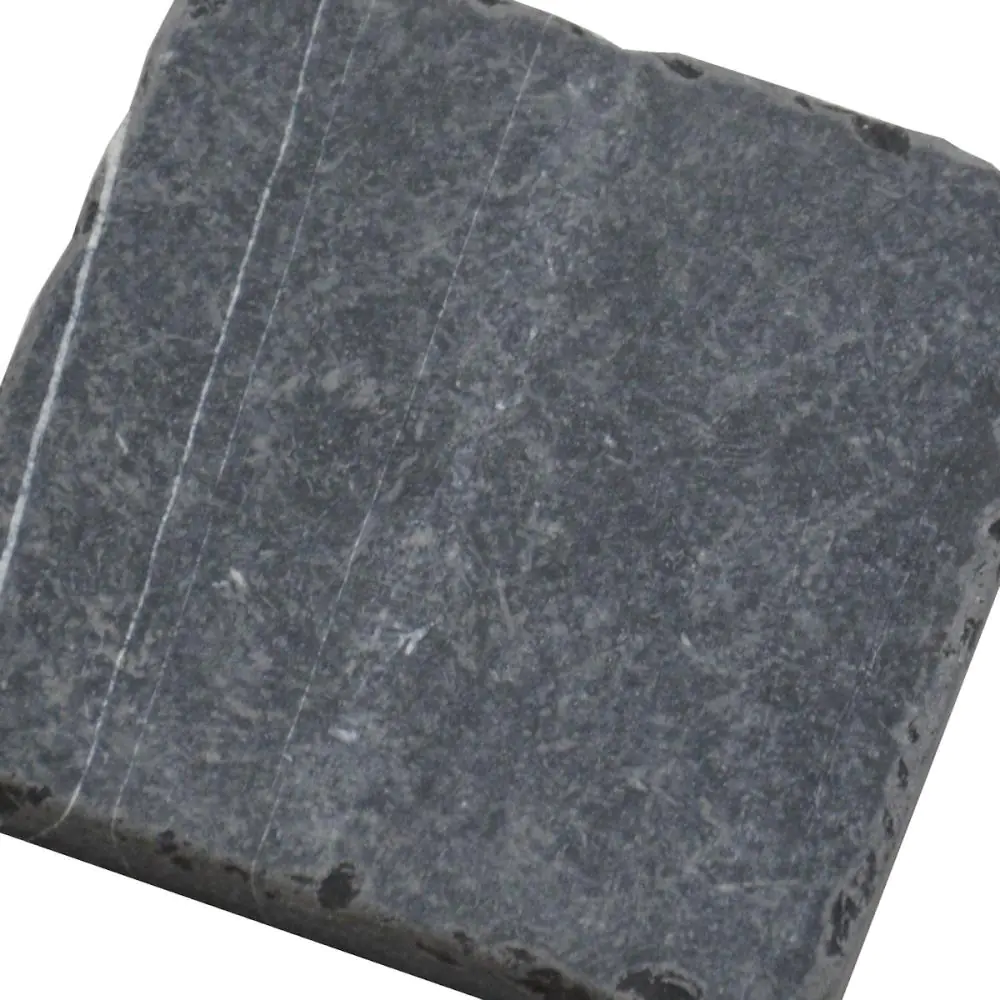 Bodenfliese Marmor Made in Italy NDM030A-0 nero schwarz getrommelt 10x10 cm Bodenfliese Marmor Made in Italy NDM030A-0 nero schwarz getrommelt 10x10 cm