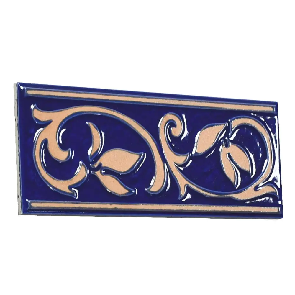 Bordüre Nr.926 blau beige 10x25 cm I.Sorte