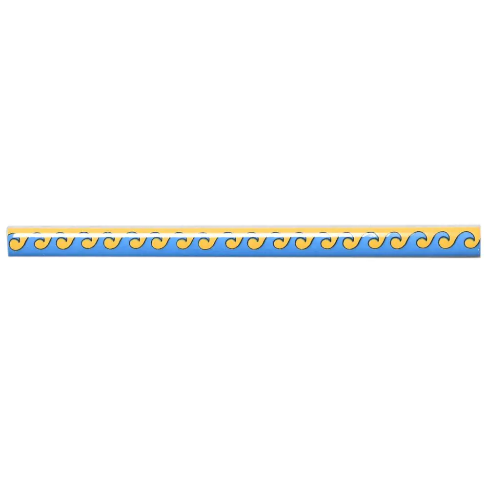 Bordüre Villeroy & Boch E5570 1429 JL37 Asterix gelb blau 1,2x20 cm I.Sorte