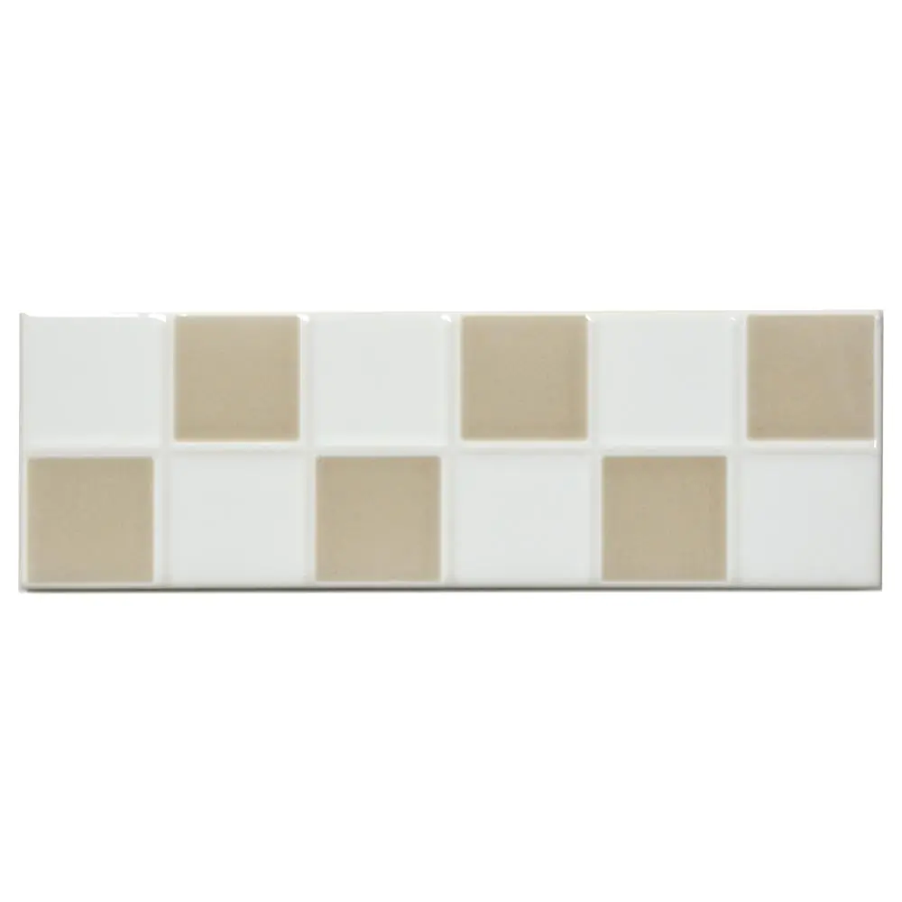 Bordüre Villeroy & Boch 1475 CS24 Creative System braun weiß 6,5x20 cm I.Sorte Bordüre Villeroy & Boch 1475 CS24 Creative System braun weiß 6,5x20 cm I.Sorte