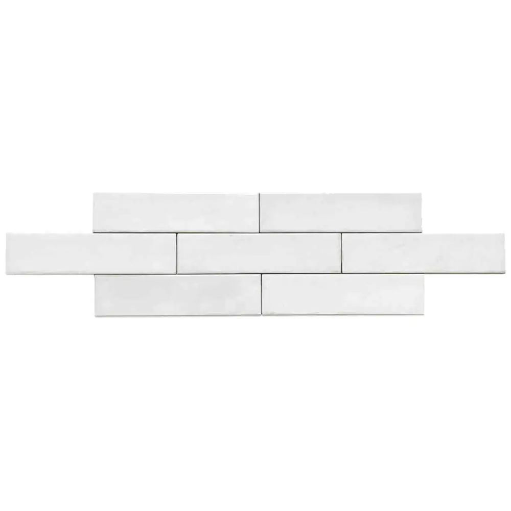 Wandfliese Equipe Ceramicas 26871 Tribeca gypsum white weiß 6x24,6 cm I.Sorte