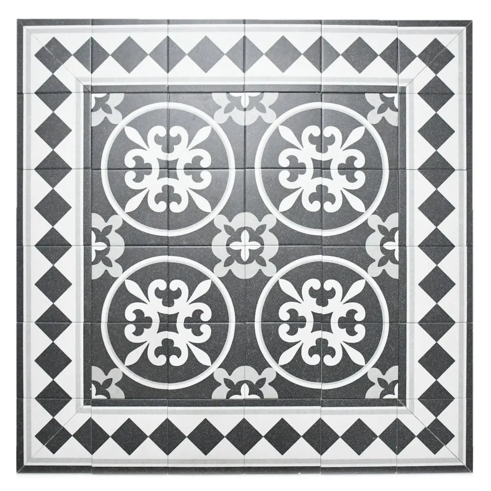 Bodenfliese Dekor Villeroy & Boch 2220 AM9C Alt Mettlach 2.0 mehrfarbig 20x20 cm I.Sorte