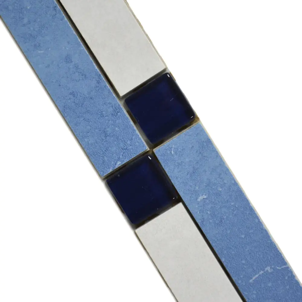 Bordüre Grohn CLI5751 Color Line blau weiß 5x25 cm I.Sorte Bordüre Grohn CLI5751 Color Line blau weiß 5x25 cm I.Sorte